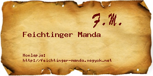 Feichtinger Manda névjegykártya